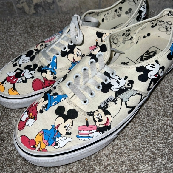 X Disney mickey and minnie mouse 90th anniversary Vans Shoes